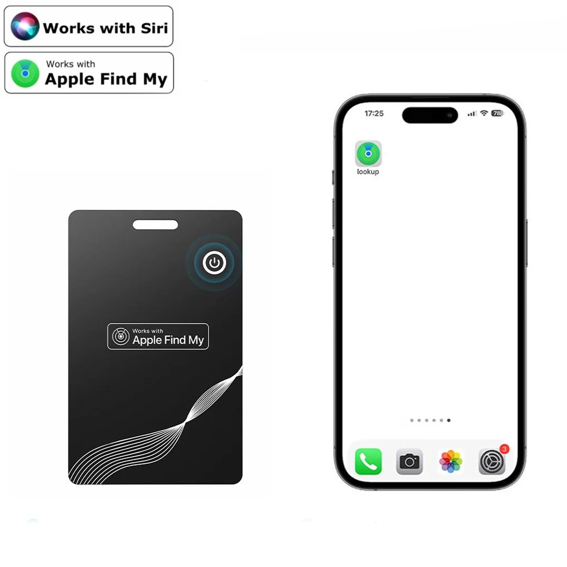 Wireless Charging Tracking Card Item Tracker Work with Apple Find My App Smart Card Tracker GPS Locator Finder Tag for Apple IOS
Wireless Charging Tracking Card Item Tracker Work with Apple Find My App Smart Card Tracker GPS Locator Finder Tag for Apple IOS