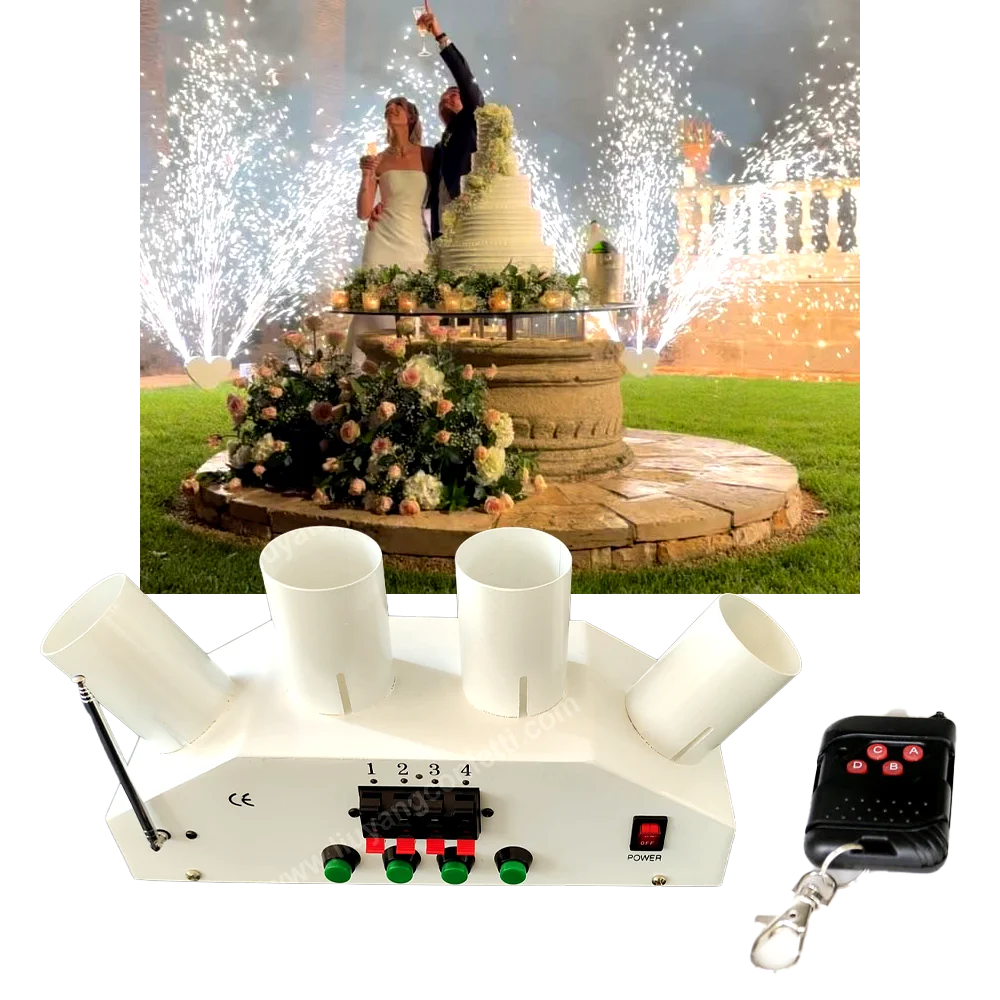 Cold Indoor Stage Fountain Remote Control 4 Channel Fan Shape Sparkler Wedding Machine Spark Marriage First Dance Disco Dj Event
Cold Indoor Stage Fountain Remote Control 4 Channel Fan Shape Sparkler Wedding Machine Spark Marriage First Dance Disco Dj Event