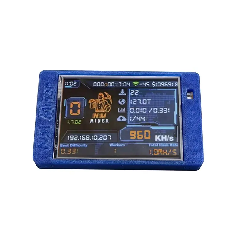 AED7-Nerdminer V2 Nmminer 960KH/S BTC Bitcoin Lottery Miner 2.8-Inch Display Solo Crypto Mining Machine Home Use
AED7-Nerdminer V2 Nmminer 960KH/S BTC Bitcoin Lottery Miner 2.8-Inch Display Solo Crypto Mining Machine Home Use