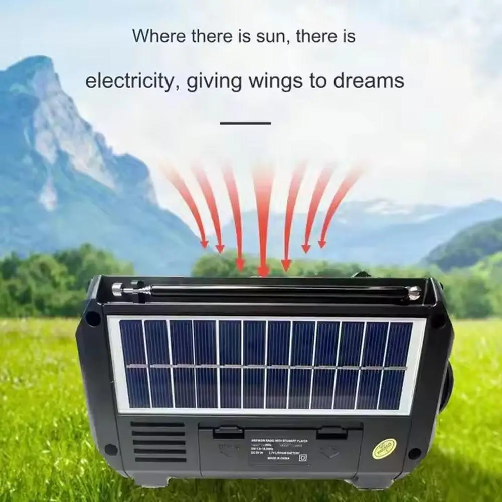 Solar Charging Emergency Radios Portable FM AM SW Radio Receiver Hand Crank Bluetooth 5.2 Speaker Music Player Support TF USB
Solar Charging Emergency Radios Portable FM AM SW Radio Receiver Hand Crank Bluetooth 5.2 Speaker Music Player Support TF USB