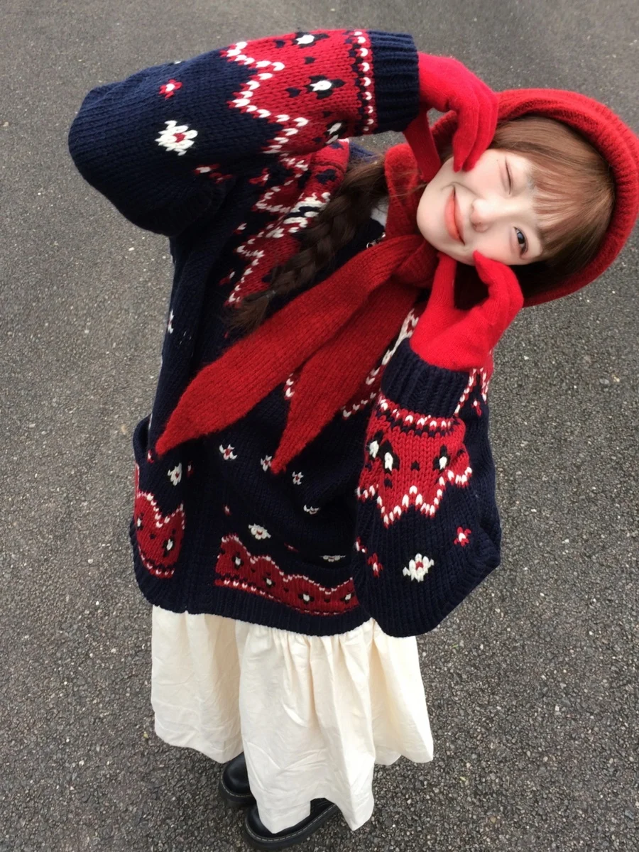 Thiened Cisas, винтажный свитер на молнии, пальто, свободный крой, шерстяная смесь, длинный свек, круглый кардиган для женщин
Thiened Cisas, винтажный свитер на молнии, пальто, свободный крой, шерстяная смесь, длинный свек, круглый кардиган для женщин