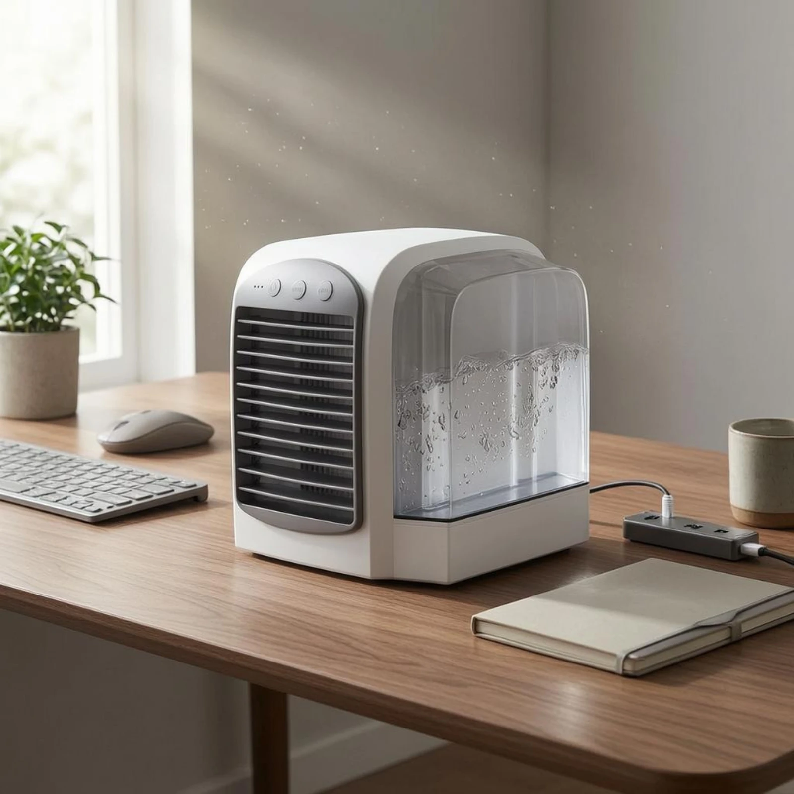 USB Mini Air Cooler Translucent Reservoir Bladeless Air Cooler Humidifying Fan Compact for Office
USB Mini Air Cooler Translucent Reservoir Bladeless Air Cooler Humidifying Fan Compact for Office