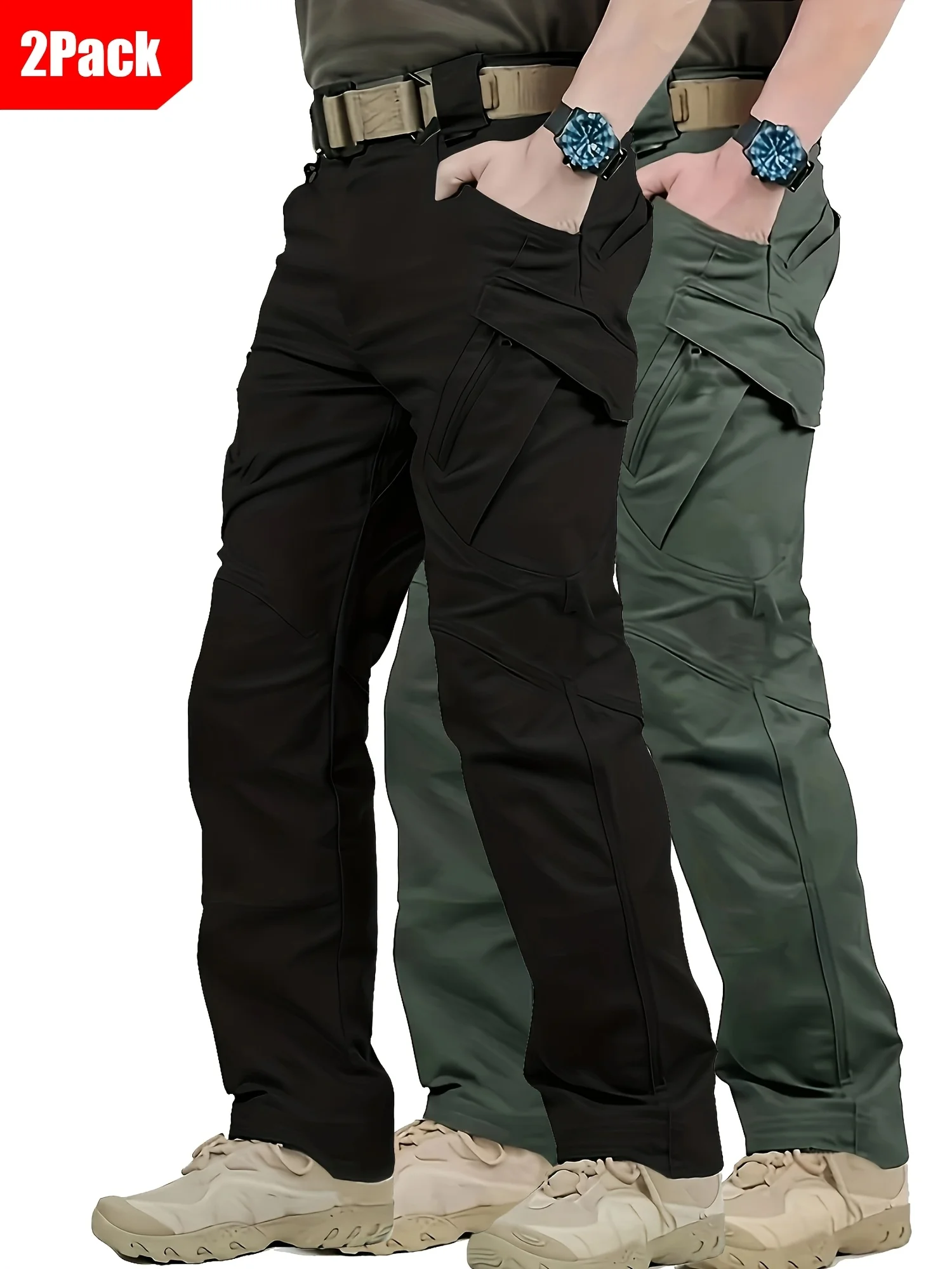 Мужские тактические брюки прямого кроя, 2 шт. - прочный полиэстер, дизайн с множеством карманов, термоизоляция, комфорт на все сезоны
Мужские тактические брюки прямого кроя, 2 шт. - прочный полиэстер, дизайн с множеством карманов, термоизоляция, комфорт на все сезоны