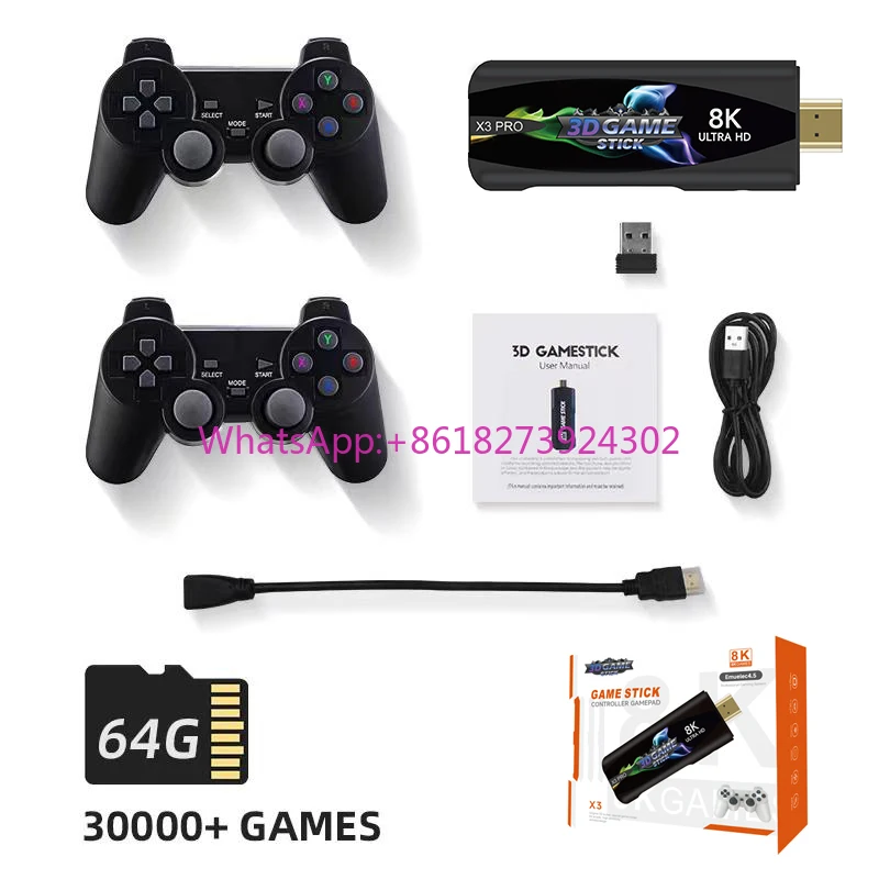 Pro Video Game Console Hot Selling 30000 Games Dual System 64G 4K Smart Android 12 Supports GBA GB MD 8K FC
Pro Video Game Console Hot Selling 30000 Games Dual System 64G 4K Smart Android 12 Supports GBA GB MD 8K FC