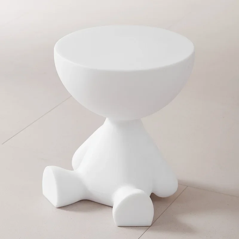 Creative living room round small white plastic sofa side coffee table cute art multifunctional shelf corner table
Creative living room round small white plastic sofa side coffee table cute art multifunctional shelf corner table