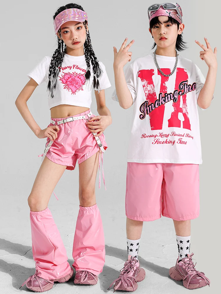 Kids Jazz Dance Costume Boys Hip Hop Clothes White Tops Pink Shorts Summer Street Wear Kpop Concert Performance Clothing BL15592
Kids Jazz Dance Costume Boys Hip Hop Clothes White Tops Pink Shorts Summer Street Wear Kpop Concert Performance Clothing BL15592