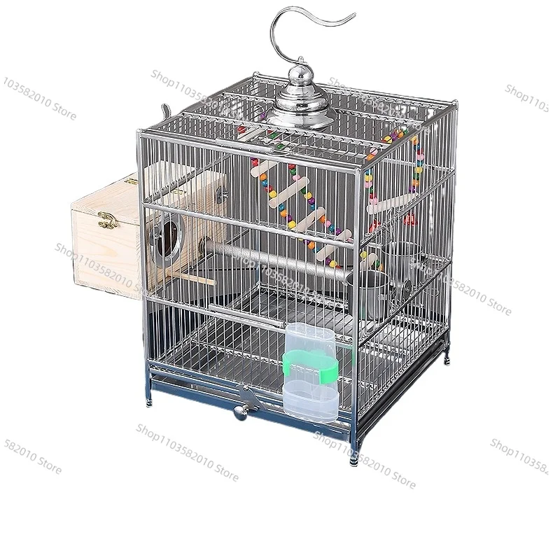 304 Stainless Steel Household Bird Cage, Thrush Starling Parrot Cage for Tiger Peony Ornamental Birds
304 Stainless Steel Household Bird Cage, Thrush Starling Parrot Cage for Tiger Peony Ornamental Birds