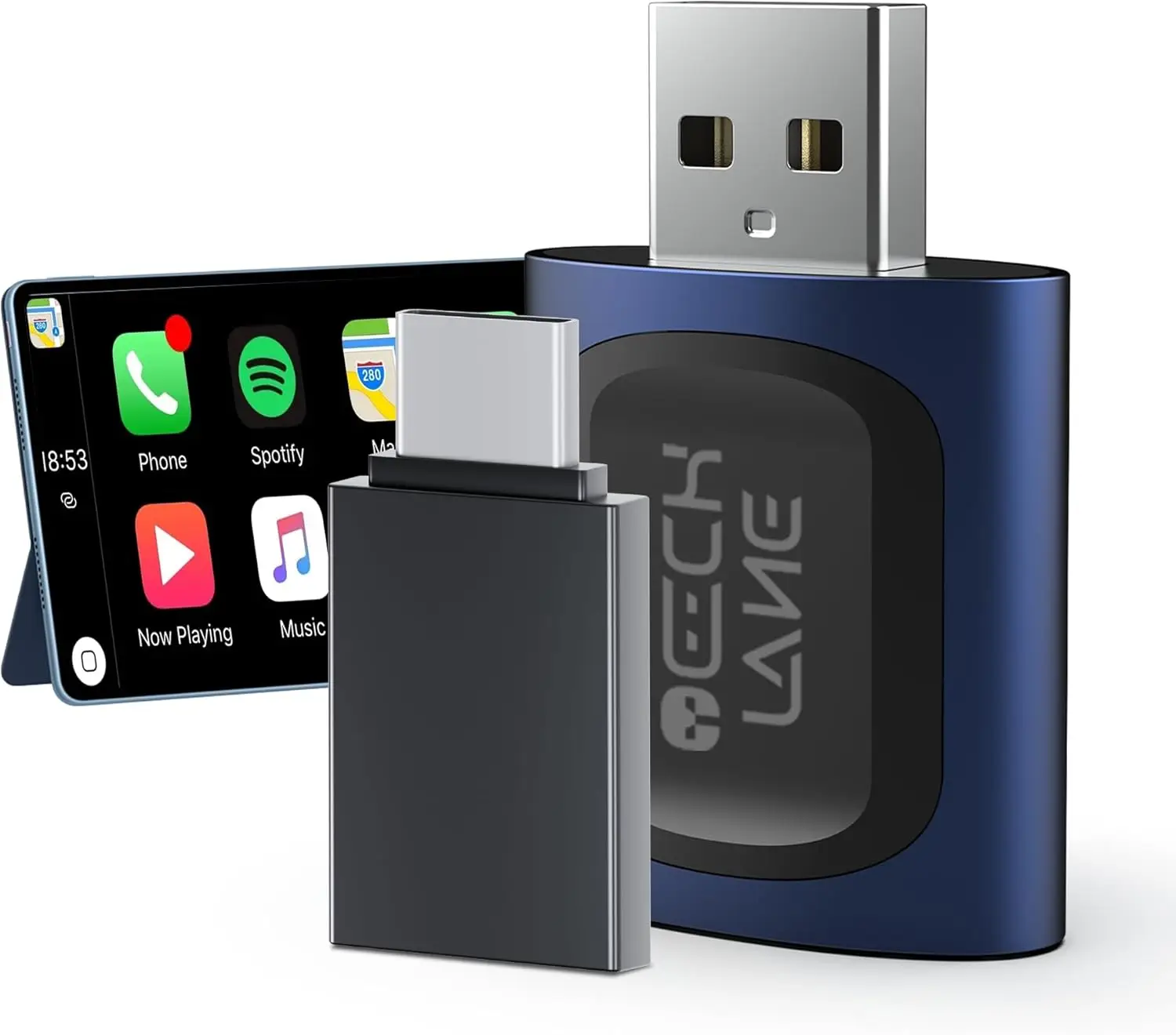 Wireless CarPlay Adapter 2-in-1, Wired to Wireless CarPlay & Android Auto, Plug & Play, 5G WiFi BT 5.0, iPhone iOS 10+ & Android
Wireless CarPlay Adapter 2-in-1, Wired to Wireless CarPlay & Android Auto, Plug & Play, 5G WiFi BT 5.0, iPhone iOS 10+ & Android