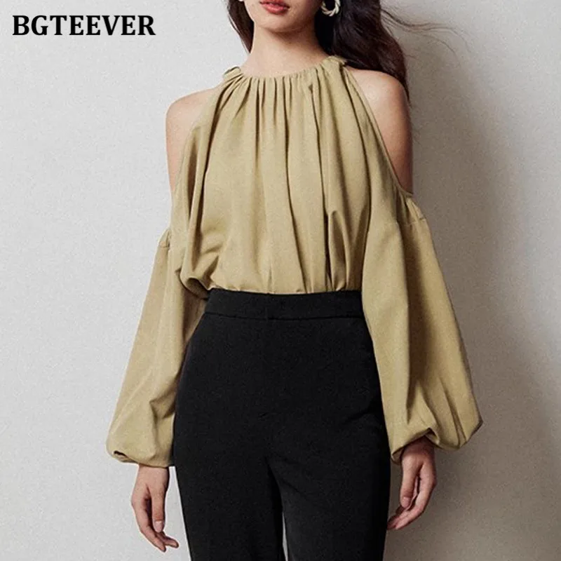 BGTEEVER Elegant Loose Off-the-Shoulder Blouses Women Fashion Pullovers Shirts Female Tops Blusas
BGTEEVER Elegant Loose Off-the-Shoulder Blouses Women Fashion Pullovers Shirts Female Tops Blusas