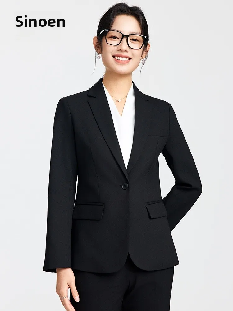 Sinuen Profional Career Suit Slim Fit Women's Busin Wear Formal Interview Outfit Polyester Anti-Wrinkle Long Sve
Sinuen Profional Career Suit Slim Fit Women's Busin Wear Formal Interview Outfit Polyester Anti-Wrinkle Long Sve