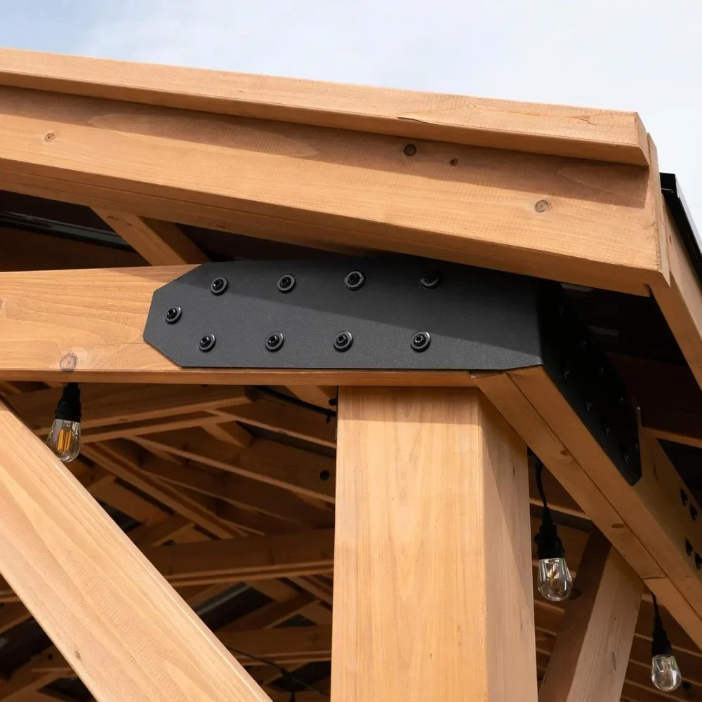 %a 16 ft. x 12 ft. Cedar Wood Gazebo,Thermal Insulated Steel Roof, Durable,Rot Resistant, Backyard, Deck, Garden, Patio Light
%a 16 ft. x 12 ft. Cedar Wood Gazebo,Thermal Insulated Steel Roof, Durable,Rot Resistant, Backyard, Deck, Garden, Patio Light