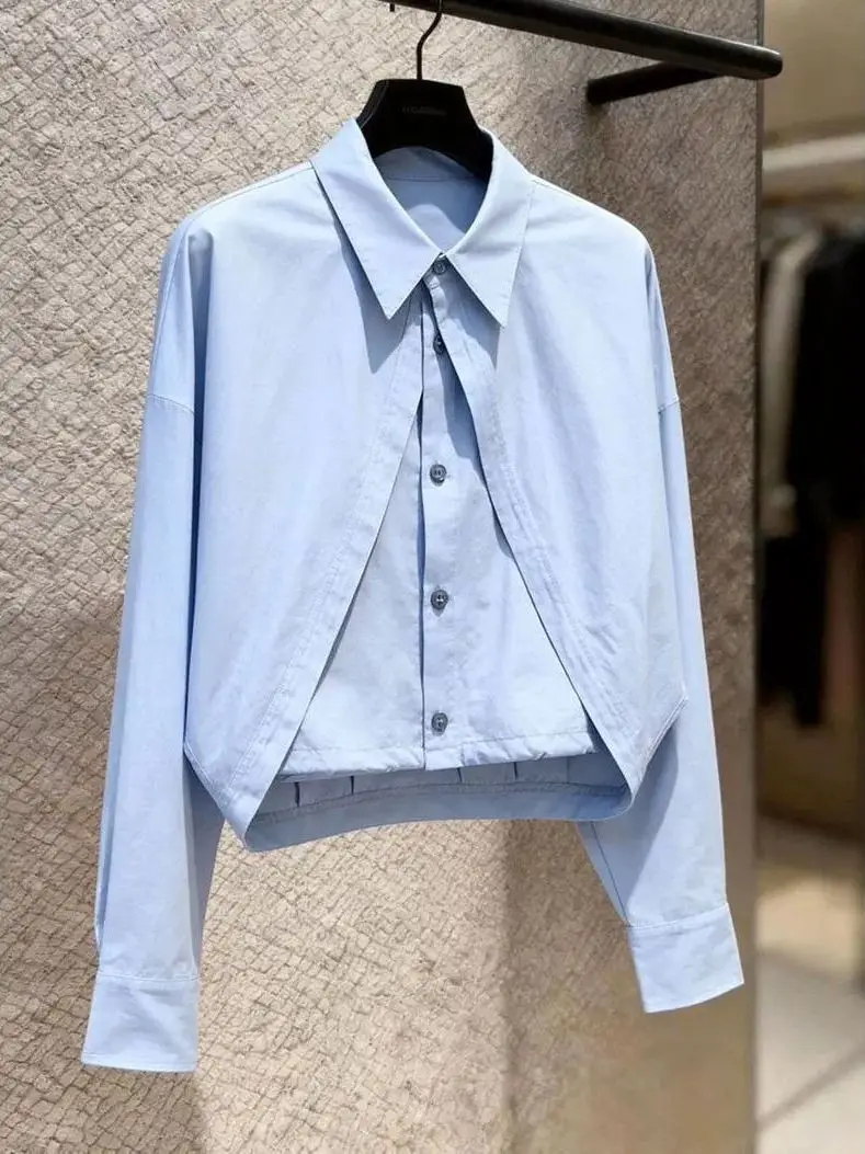 Blue Long Sleeve Shirt Women's Commute Style Design Sensation Elegant Top Spring New 2026 Super Beautiful Women's Wear
Blue Long Sleeve Shirt Women's Commute Style Design Sensation Elegant Top Spring New 2026 Super Beautiful Women's Wear