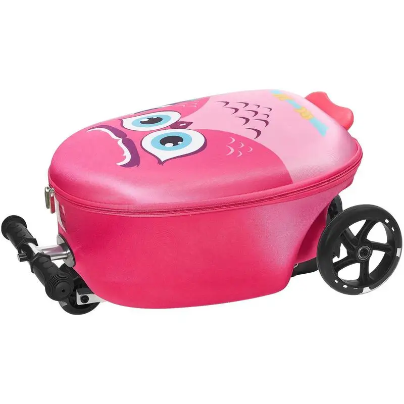 Scooter suitcase, 20L capacity, travel suitcase with flash PU wheels, TPR anti-slip handle, max. weight capacity 50 kg, children's suitcase hand luggage, for children aged 5 and up, pink
Scooter suitcase, 20L capacity, travel suitcase with flash PU wheels, TPR anti-slip handle, max. weight capacity 50 kg, children's suitcase hand luggage, for children aged 5 and up, pink