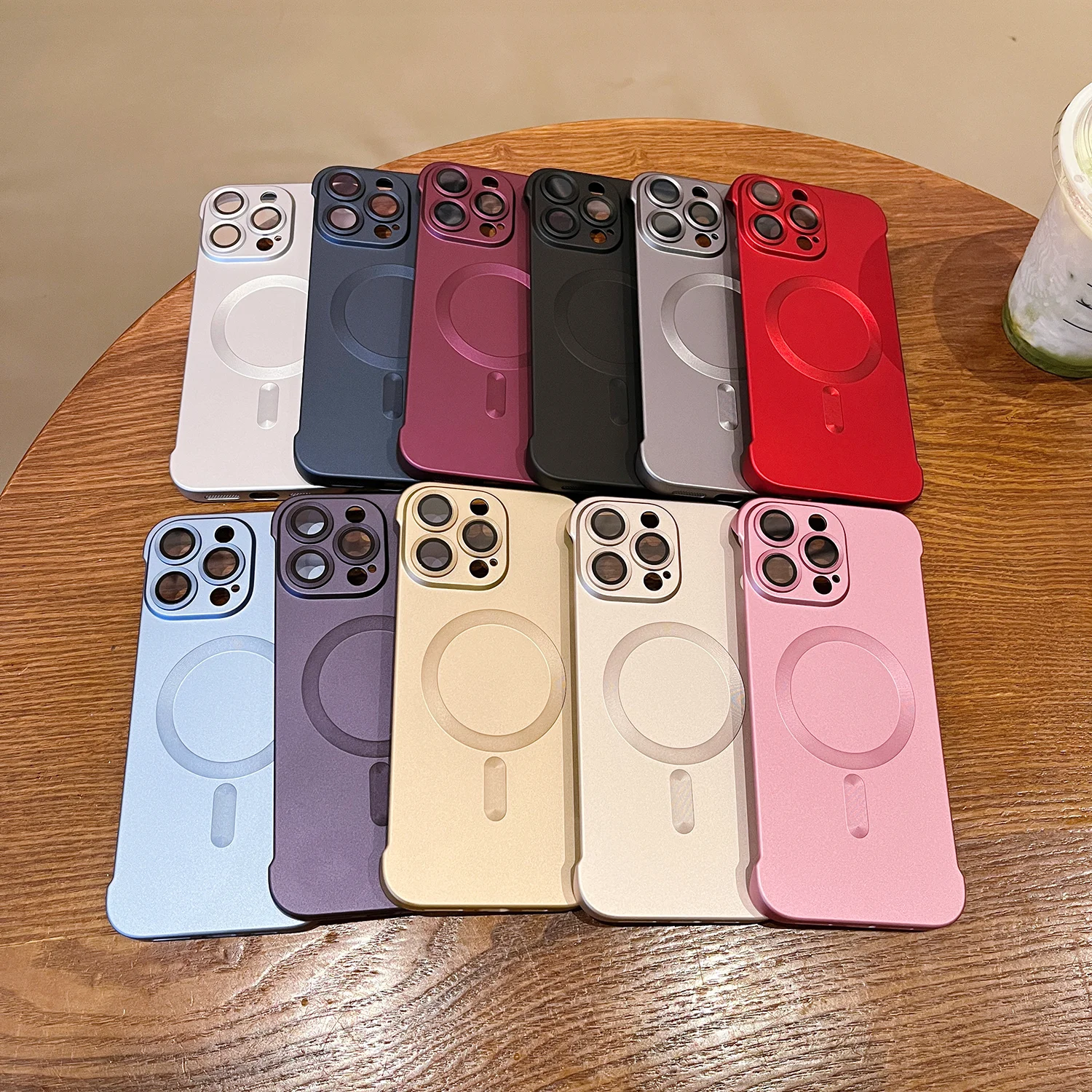Ultra Thin PC Magsafe Case for iPhone 11 12 13 14 15 16 Pro Max Plus iPhone 16 Frameless Hard Shockproof Lens Protector Cover
Ultra Thin PC Magsafe Case for iPhone 11 12 13 14 15 16 Pro Max Plus iPhone 16 Frameless Hard Shockproof Lens Protector Cover