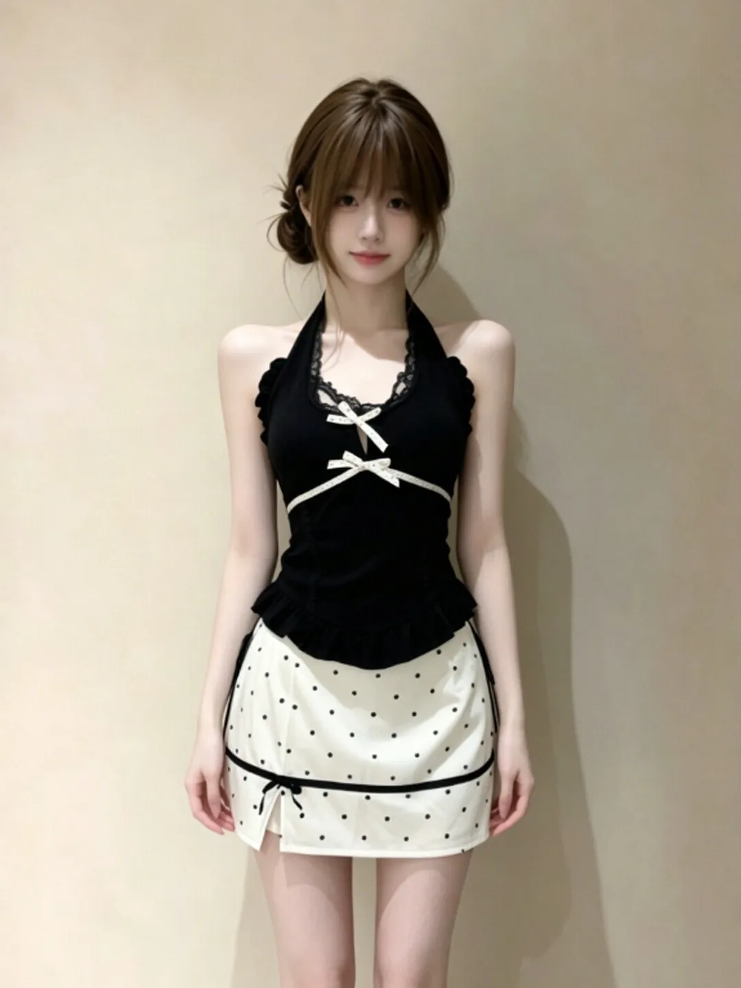 Korean Style Whole Set OOTD Unique Super Beautiful Neck Hanging Top Half Skirt Two Piece Set Summer 2026 Fashion Women's Clot...
Korean Style Whole Set OOTD Unique Super Beautiful Neck Hanging Top Half Skirt Two Piece Set Summer 2026 Fashion Women's Clot...