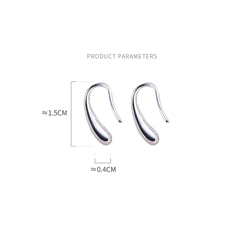 smvp 925 Sterling Silver Water Drop Shape Earrings for Women Simple Temperament Ins Retro Jewelry Party Birthday Gifts
smvp 925 Sterling Silver Water Drop Shape Earrings for Women Simple Temperament Ins Retro Jewelry Party Birthday Gifts