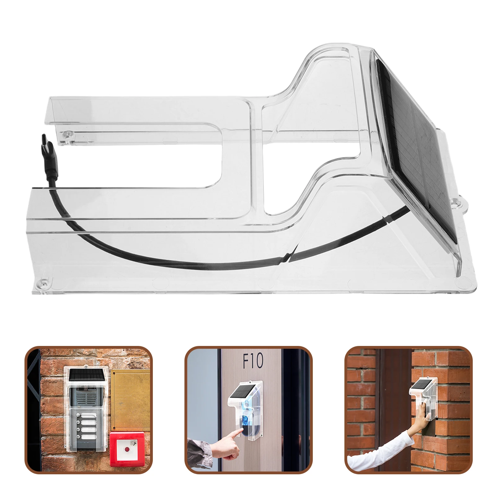 Doorbell Cover Weatherproof Universal Outdoor Waterproof Rainproof Sun Shade Transparent Plastic Protective Cover For Visual
Doorbell Cover Weatherproof Universal Outdoor Waterproof Rainproof Sun Shade Transparent Plastic Protective Cover For Visual