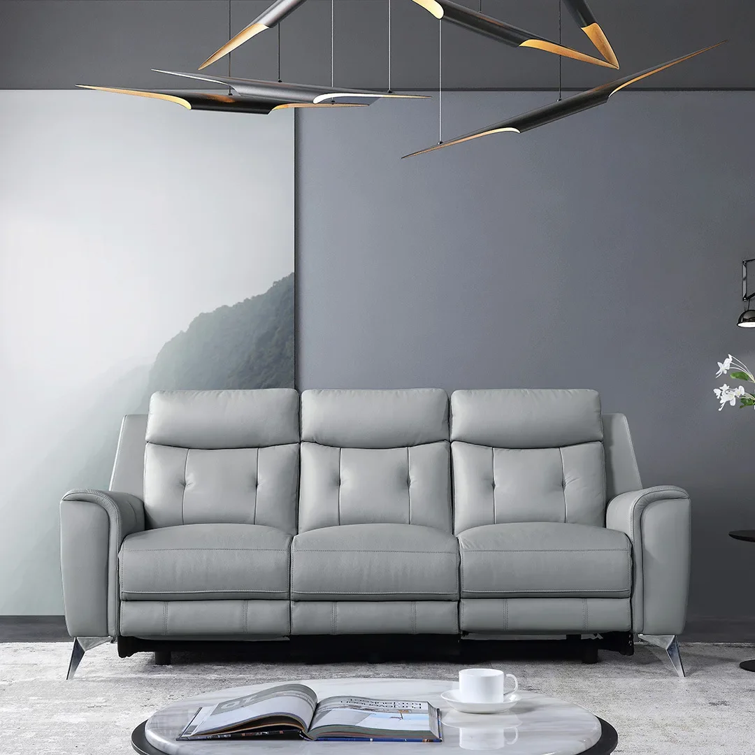 High-end real first-layer cowhide Italian minimalist sofa, living room home three-person electric function sofa
High-end real first-layer cowhide Italian minimalist sofa, living room home three-person electric function sofa
