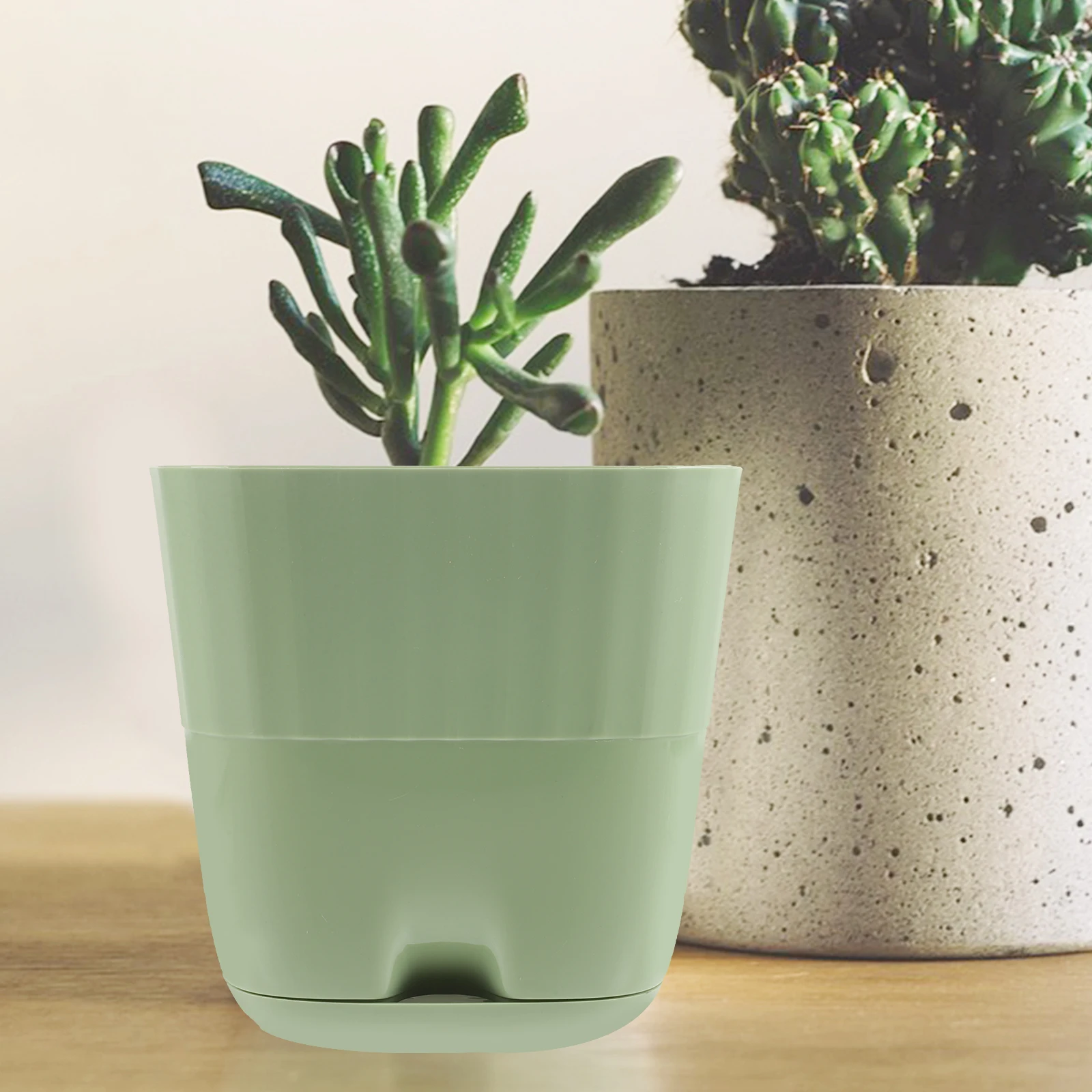 3 Pcs Automatic Self Watering Planters Resin Flower Pots Office Living Room Avocado Green Large Size Plastic Planter Containers
3 Pcs Automatic Self Watering Planters Resin Flower Pots Office Living Room Avocado Green Large Size Plastic Planter Containers