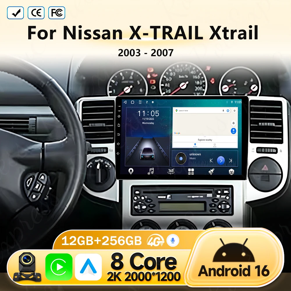 GPS Dvd Android 16 For Nissan X-TRAIL Xtrail 2003 2004 2005 2006-2007 No 2Din Multimedia Video Player Wireless Car Radio Carplay
GPS Dvd Android 16 For Nissan X-TRAIL Xtrail 2003 2004 2005 2006-2007 No 2Din Multimedia Video Player Wireless Car Radio Carplay