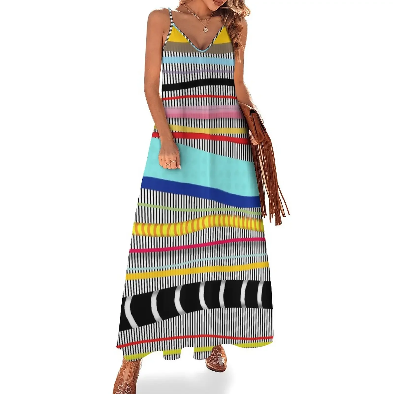 Bold stripes,breezy and beautiful,Striped Contemporary world's cute fashion Sleeveless Dress Womens dresses clothes for woman
Bold stripes,breezy and beautiful,Striped Contemporary world's cute fashion Sleeveless Dress Womens dresses clothes for woman