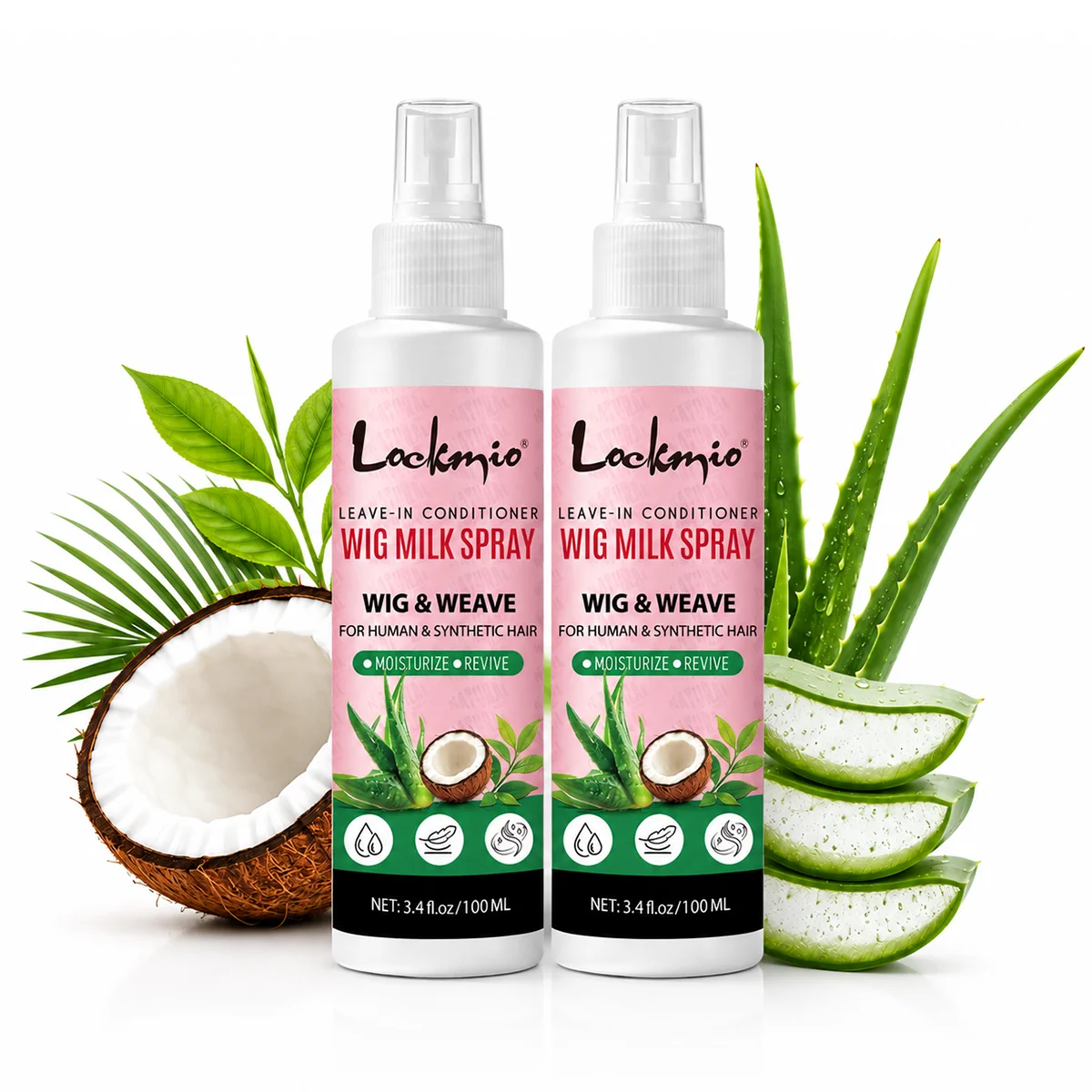 LOCKMIO Wig Milk Spray Moisturizing Hair Care Spray for Wig Synthetic Hair Leave-in Conditioner for Wig Smoothing Frizzy & Shine
LOCKMIO Wig Milk Spray Moisturizing Hair Care Spray for Wig Synthetic Hair Leave-in Conditioner for Wig Smoothing Frizzy & Shine