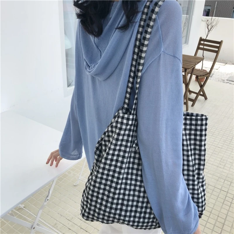 Женские большие сумки на плечо, винтажная клетчатая женская многоразовая сумка для покупок из хлопчатобумажной ткани, школьная сумка-тоут для девочек, сумки
Женские большие сумки на плечо, винтажная клетчатая женская многоразовая сумка для покупок из хлопчатобумажной ткани, школьная сумка-тоут для девочек, сумки