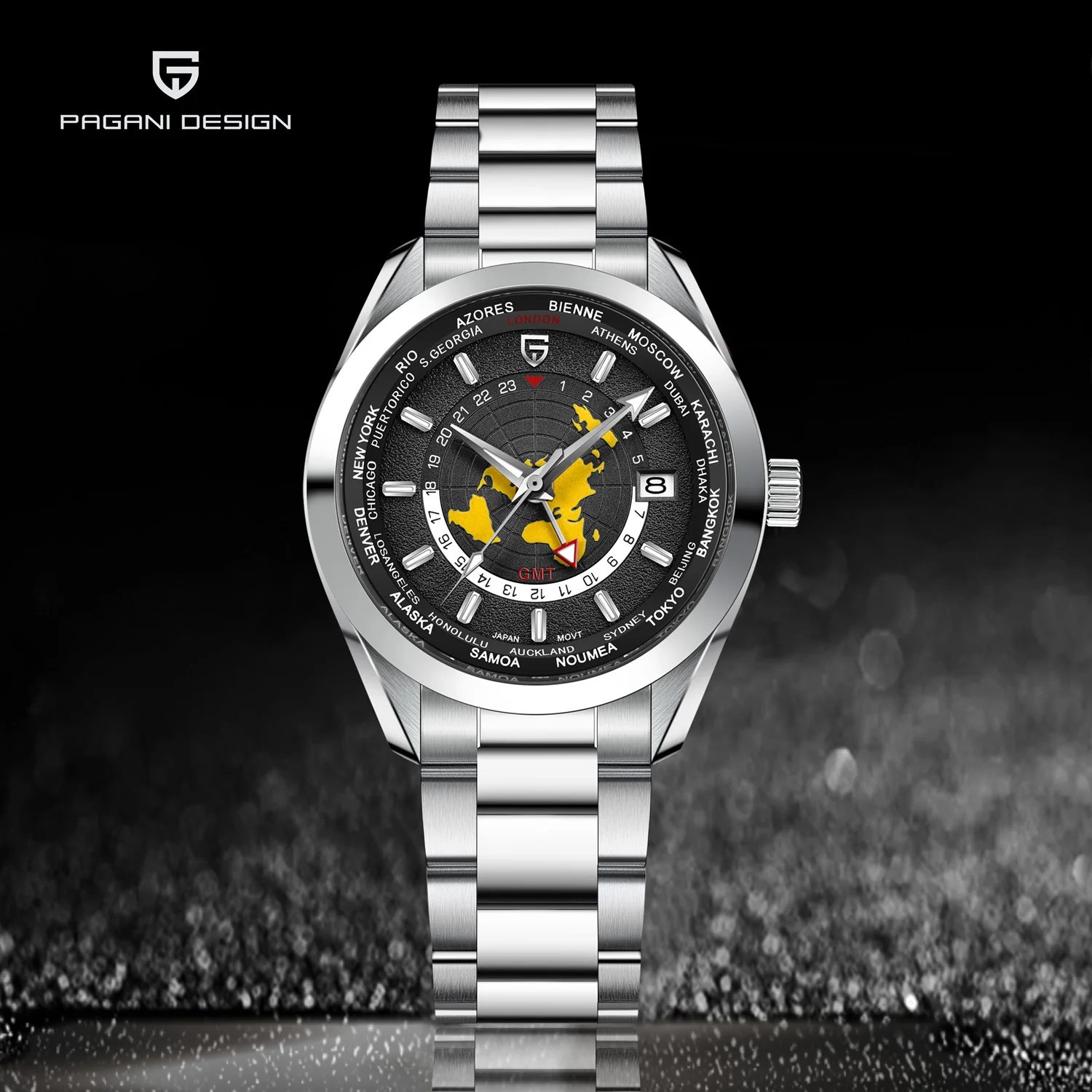 PAGANI DESIGN GMT мужские часы NH34 механические автоматические часы для мужчин AR сапфировое зеркало со светящимся циферблатом часы Reloj Hombre 2024 
PAGANI DESIGN GMT мужские часы NH34 механические автоматические часы для мужчин AR сапфировое зеркало со светящимся циферблатом часы Reloj Hombre 2024