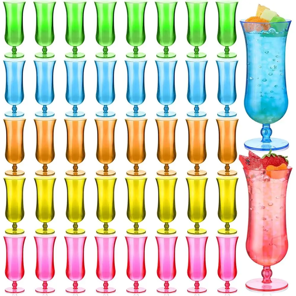 40 Pcs Glasses 15 oz Plastic Luau Tumblers rozen Cocktail Tumblers Colorul Cups or OutdoTropical Hawaiian Summer day Party Drink
40 Pcs Glasses 15 oz Plastic Luau Tumblers rozen Cocktail Tumblers Colorul Cups or OutdoTropical Hawaiian Summer day Party Drink