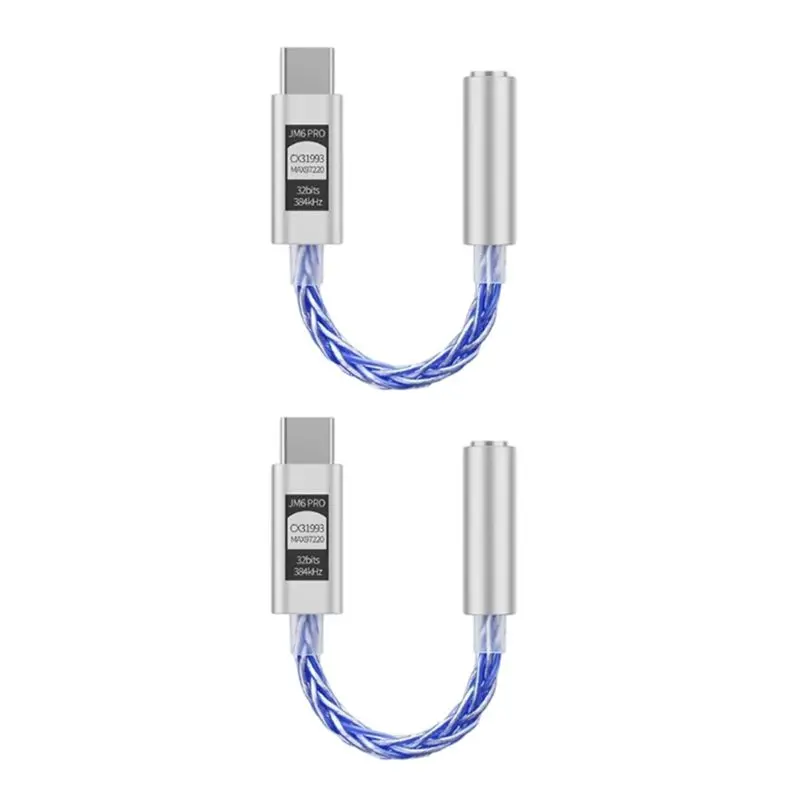JCALLY JM6 Pro Type-C To 3.5Mm Digital Audio Adapter 2PCS CX31993 Portable Decoding Amp Hifi DAC Mobile Headset USB JM11
JCALLY JM6 Pro Type-C To 3.5Mm Digital Audio Adapter 2PCS CX31993 Portable Decoding Amp Hifi DAC Mobile Headset USB JM11