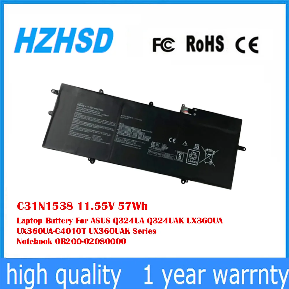 C31N1538 11.55V 57Wh Laptop Battery For ASUS Q324UA Q324UAK UX360UA UX360UA-C4010T UX360UAK Series Notebook 0B200-02080000
C31N1538 11.55V 57Wh Laptop Battery For ASUS Q324UA Q324UAK UX360UA UX360UA-C4010T UX360UAK Series Notebook 0B200-02080000