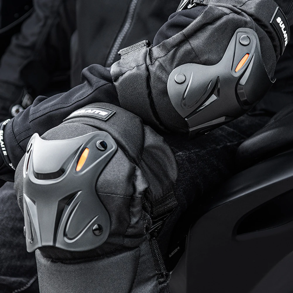 Motorcycle Knee Pads and Elbow Pads Riding Outdoor Sport Double Straps Adjustable Comfort Shock Absorption Four Season Universal
Motorcycle Knee Pads and Elbow Pads Riding Outdoor Sport Double Straps Adjustable Comfort Shock Absorption Four Season Universal