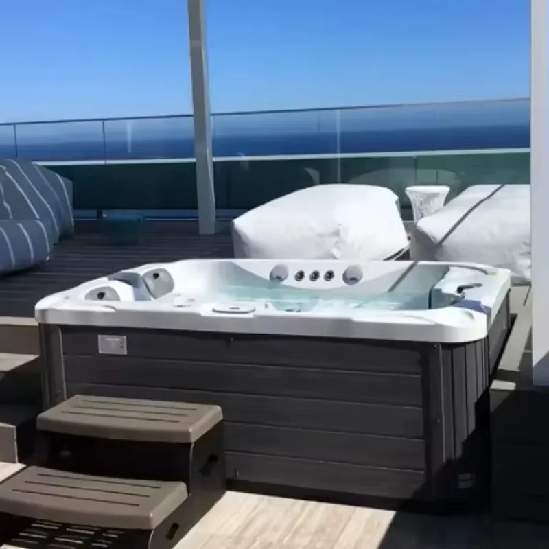 High Quality 3 Adult Family Hottub with Control System with Touch Panel and Wifi