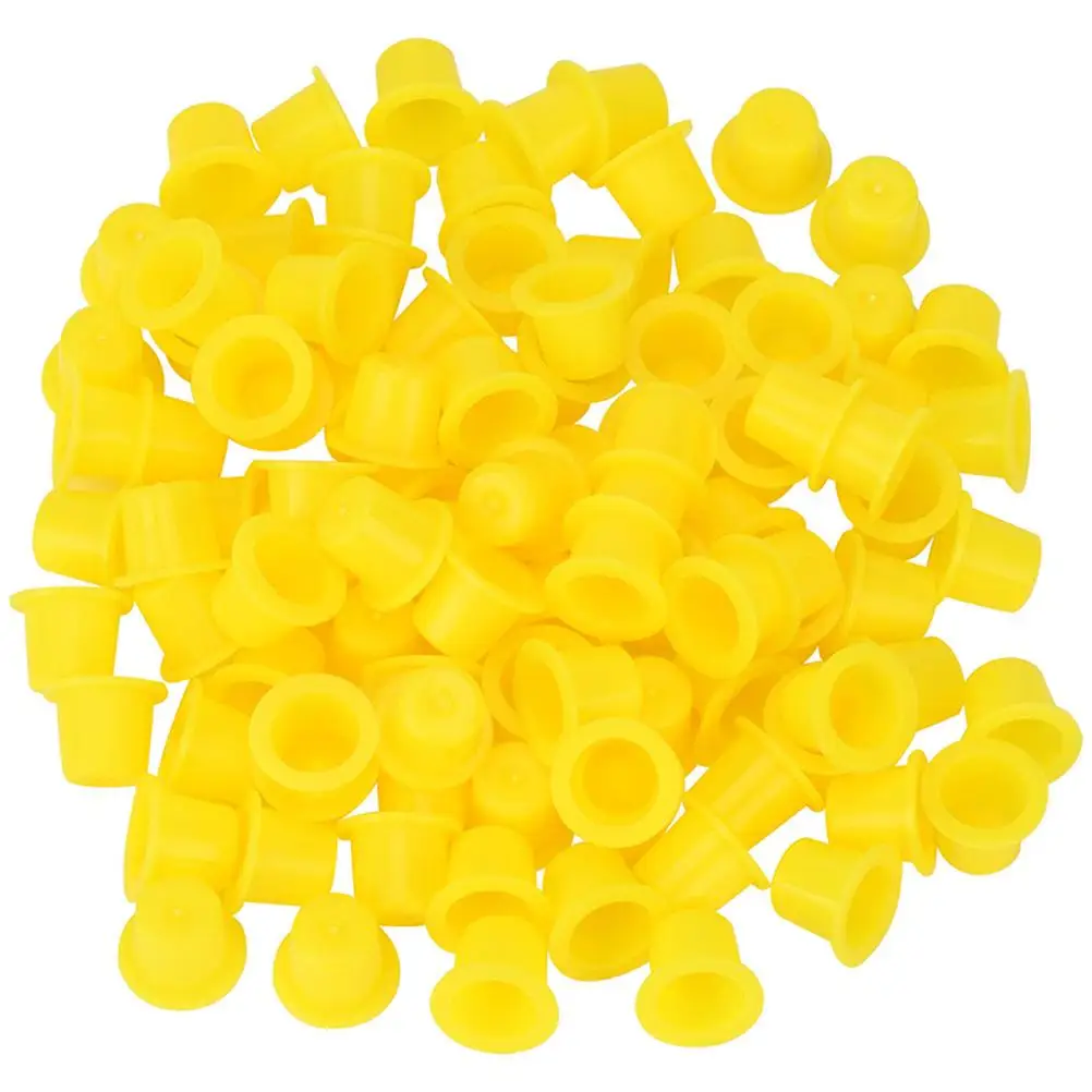 100pcs Yellow Large Ink Cups for Tattooing Disposable Plastic Pigment Containers Wide Edges Prevent Spill Tattoos Business
100pcs Yellow Large Ink Cups for Tattooing Disposable Plastic Pigment Containers Wide Edges Prevent Spill Tattoos Business