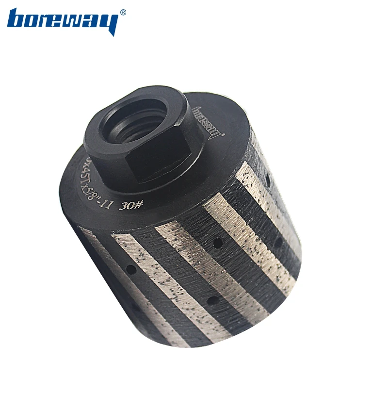 Boreway D50*45T*5/8"-11 Resin Filled Zero Tolerance Polishing Diamond Drum Wheel For Angle Grinder Grinding Stone Marble Granite
Boreway D50*45T*5/8"-11 Resin Filled Zero Tolerance Polishing Diamond Drum Wheel For Angle Grinder Grinding Stone Marble Granite