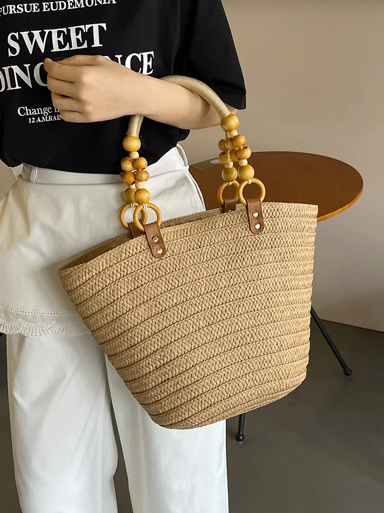 Handwoven Straw Beach Bag Women 2026 New Large Capacity Shopping Tote Bags Solid Color Boho Vacation Shoulder Handbags
Handwoven Straw Beach Bag Women 2026 New Large Capacity Shopping Tote Bags Solid Color Boho Vacation Shoulder Handbags