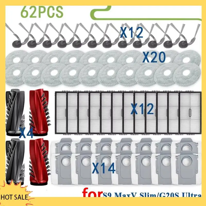 A66Z Accessory Kit For Roborock S9 Maxv Slim / G20S Ultra Vacuum Parts Main Roller Side Brush Filter Mop Cloth Dust Bag A
A66Z Accessory Kit For Roborock S9 Maxv Slim / G20S Ultra Vacuum Parts Main Roller Side Brush Filter Mop Cloth Dust Bag A