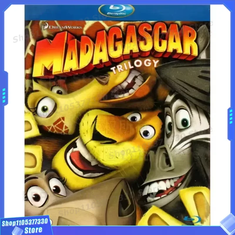 American Comedy Family Adventure Animated Film Madagascar 1-3 Blu-ray BD High Definition 3 Disc
American Comedy Family Adventure Animated Film Madagascar 1-3 Blu-ray BD High Definition 3 Disc