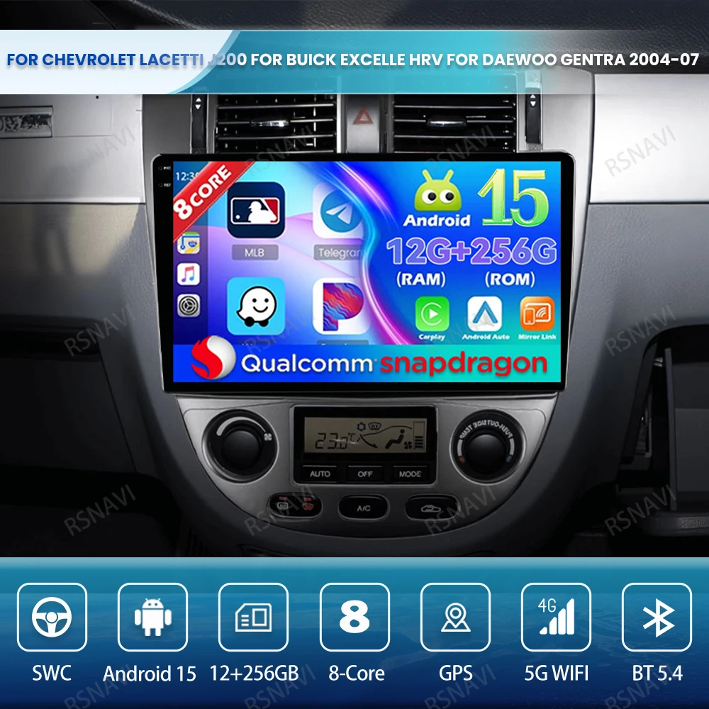 Автомобильный радиоприемник Android 15, для Chevrolet Lacetti J200 для Buick Excelle Hrv для Daewoo Gentra 204-07, авторадио, стерео BT QLED DSP GPS
Автомобильный радиоприемник Android 15, для Chevrolet Lacetti J200 для Buick Excelle Hrv для Daewoo Gentra 204-07, авторадио, стерео BT QLED DSP GPS