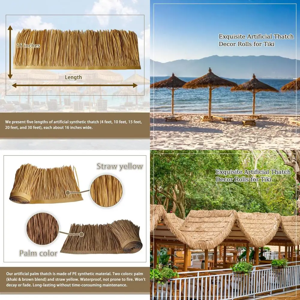 Водонепроницаемые искусственные рулоны Thatch в мексиканском стиле, 5 шт., 2 цвета, простая установка, идеально подходят для баров Тики, вечеринок, садов, фен
Водонепроницаемые искусственные рулоны Thatch в мексиканском стиле, 5 шт., 2 цвета, простая установка, идеально подходят для баров Тики, вечеринок, садов, фен
