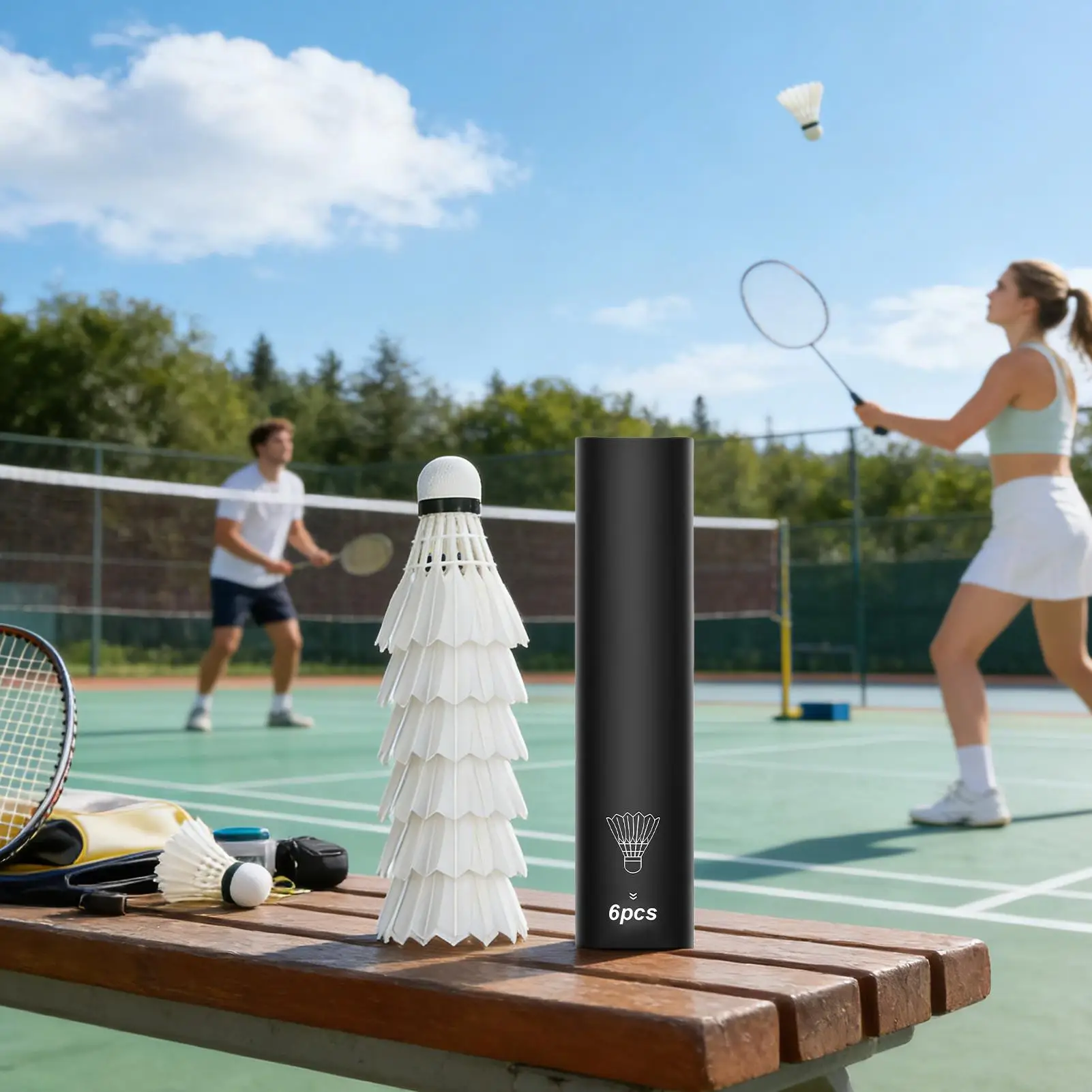 Outdoor Badminton Balls 6 Pieces Training Shuttlecocks Balls Backyard Play Badminton For Indoor Outdoor Backyard Competition
Outdoor Badminton Balls 6 Pieces Training Shuttlecocks Balls Backyard Play Badminton For Indoor Outdoor Backyard Competition