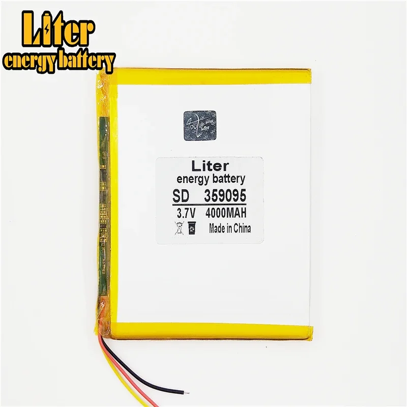 3 line 359095 3.7V 4000mAH 359093 Polymer lithium ion / Li-ion battery for tablet pc power bank cell phone
3 line 359095 3.7V 4000mAH 359093 Polymer lithium ion / Li-ion battery for tablet pc power bank cell phone