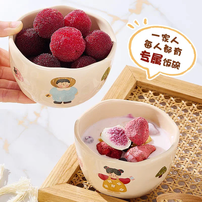 Family Cute Ceramic Cartoon Household Utensils Distinguishing Personal Rice Bowl With Greedy Mouth Chef
Family Cute Ceramic Cartoon Household Utensils Distinguishing Personal Rice Bowl With Greedy Mouth Chef