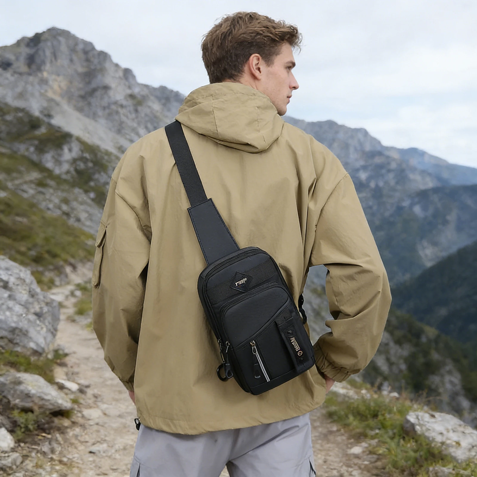 Модная мужская сумка-слинг через плечо, повседневная нагрудная сумка на молнии, уличная сумка на одно плечо с регулируемым ремнем
Модная мужская сумка-слинг через плечо, повседневная нагрудная сумка на молнии, уличная сумка на одно плечо с регулируемым ремнем