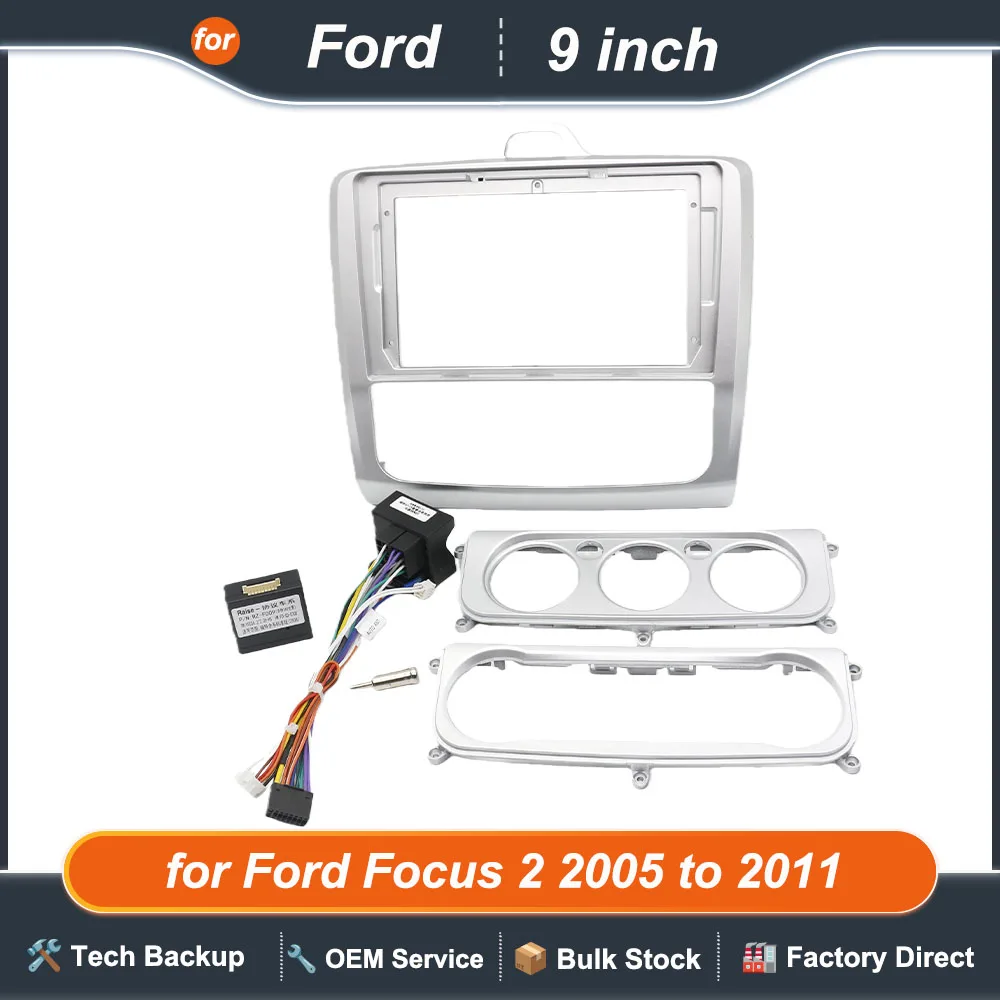CAN Bus Wiring Harness with Radio Panel Frame for Ford Focus 2 2005 to 2011 Cable Adapter for 16 Pin 9 inch Android Multimedia
CAN Bus Wiring Harness with Radio Panel Frame for Ford Focus 2 2005 to 2011 Cable Adapter for 16 Pin 9 inch Android Multimedia