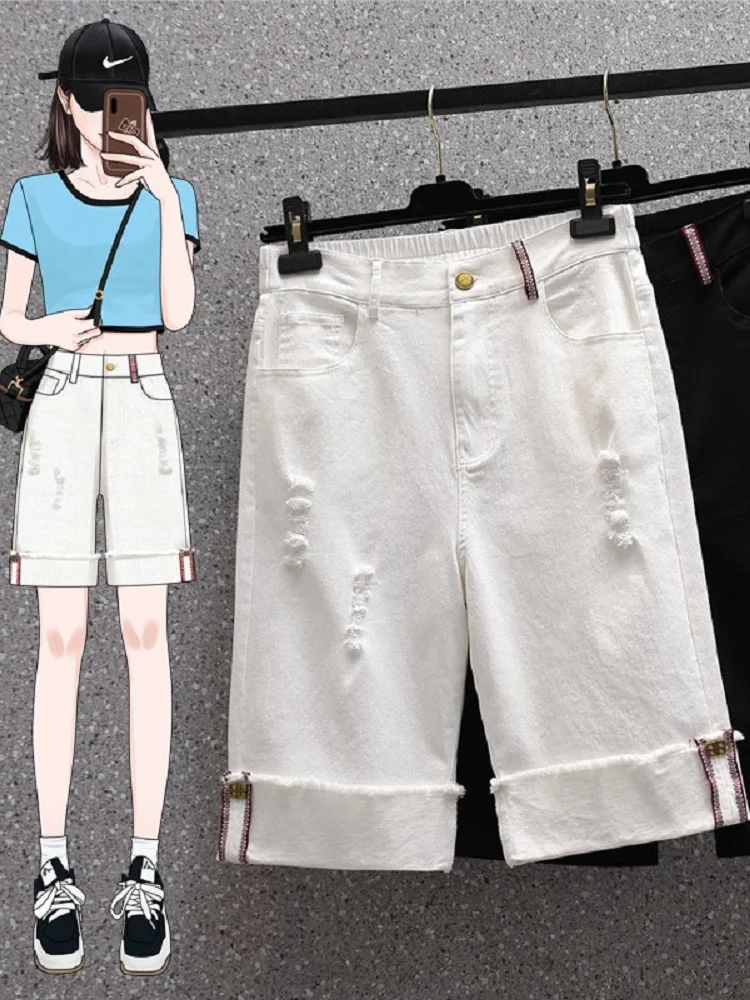 Summer Women‘s High Waisted Denim Shorts Ripped Distressed Stretchy Slimming Straight Leg Casual Relaxed Fit Five Point Shorts
Summer Women‘s High Waisted Denim Shorts Ripped Distressed Stretchy Slimming Straight Leg Casual Relaxed Fit Five Point Shorts