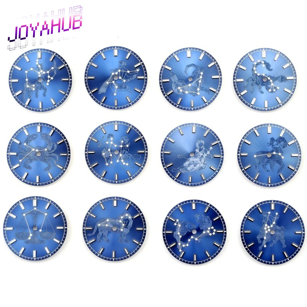 Customized LOGO NH35 dial 12 zodiac signs DIY mechanical surface modification NH34/4R35 mechanical watch accessories size 28.5mm
Customized LOGO NH35 dial 12 zodiac signs DIY mechanical surface modification NH34/4R35 mechanical watch accessories size 28.5mm