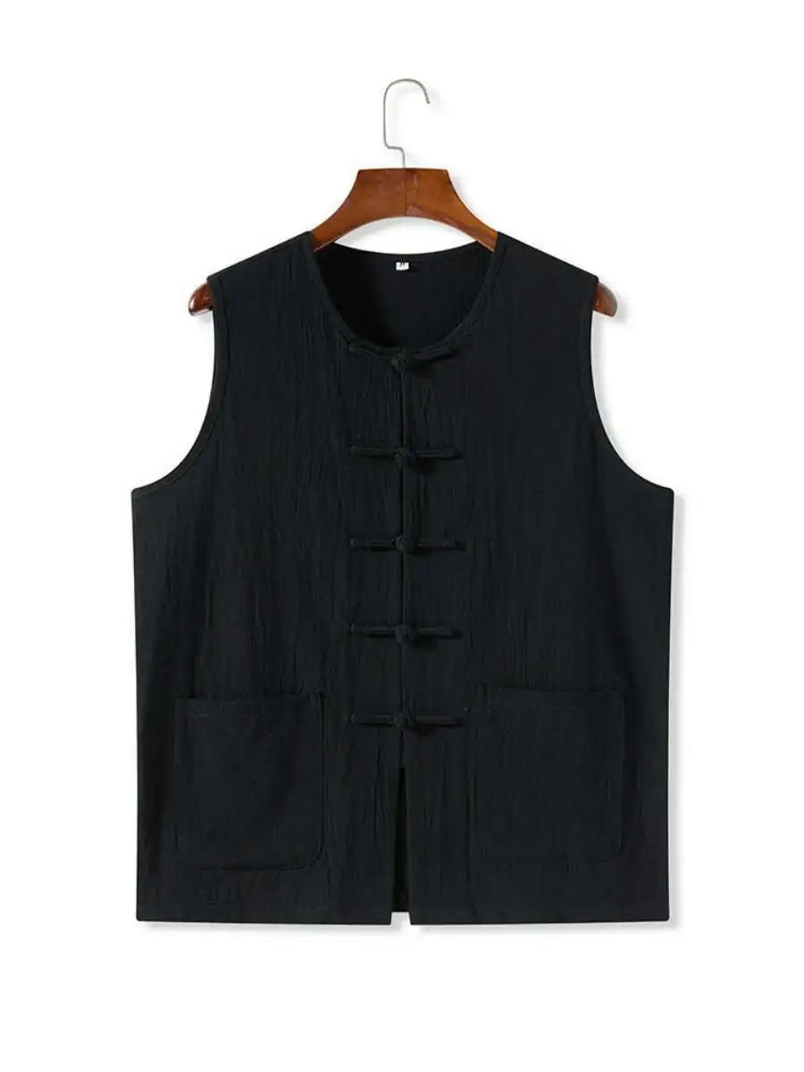 New Summer Cotton Linen Men's Vest Loose Fit Svel Retro Sle Chinese Sle Tang Suit Large Size Youth Faion Workwear
New Summer Cotton Linen Men's Vest Loose Fit Svel Retro Sle Chinese Sle Tang Suit Large Size Youth Faion Workwear