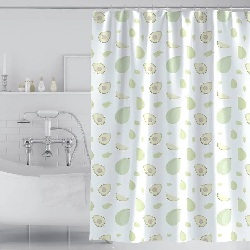 Cartoon Avocado Shower Curtains Pink Peach Wave Striped Bath Curtain Bathroom Decorative Waterproof with 12pcs Plastic Hooks
Cartoon Avocado Shower Curtains Pink Peach Wave Striped Bath Curtain Bathroom Decorative Waterproof with 12pcs Plastic Hooks