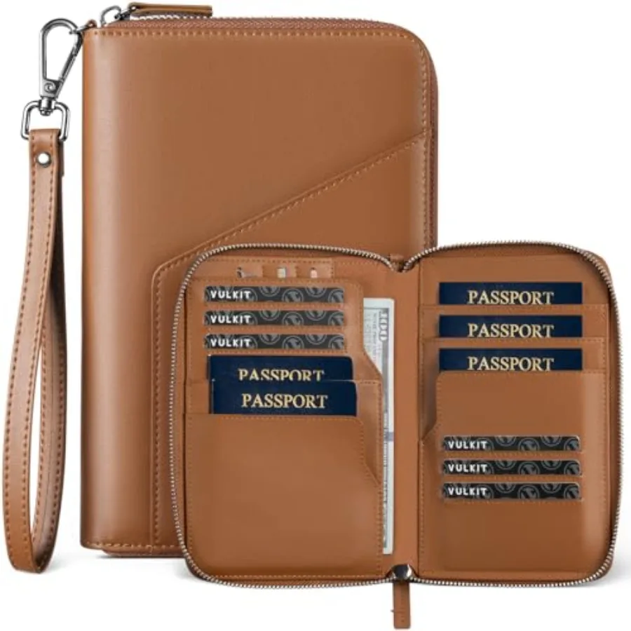 Family Passport Holder for 4 Passports - RFID Blocking Travel Wallet Holds Up to 5, Organizer with 4 Slots for Cards and SIM, S
Family Passport Holder for 4 Passports - RFID Blocking Travel Wallet Holds Up to 5, Organizer with 4 Slots for Cards and SIM, S